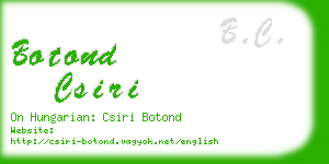 botond csiri business card